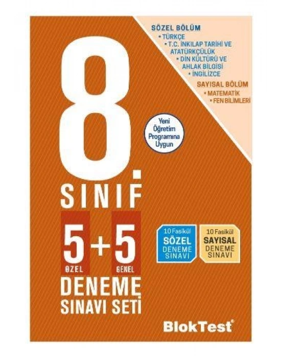 TUDEM 8. SINIF BLOKTEST DENEME SINAVI SETİ (5+5)