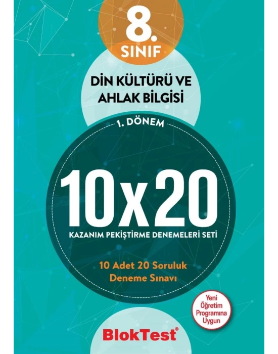 TUDEM 8. SINIF BLOKTEST DİN KÜL. VE AHLAK B.10x20 DENEMELERİ 1.DÖNEM