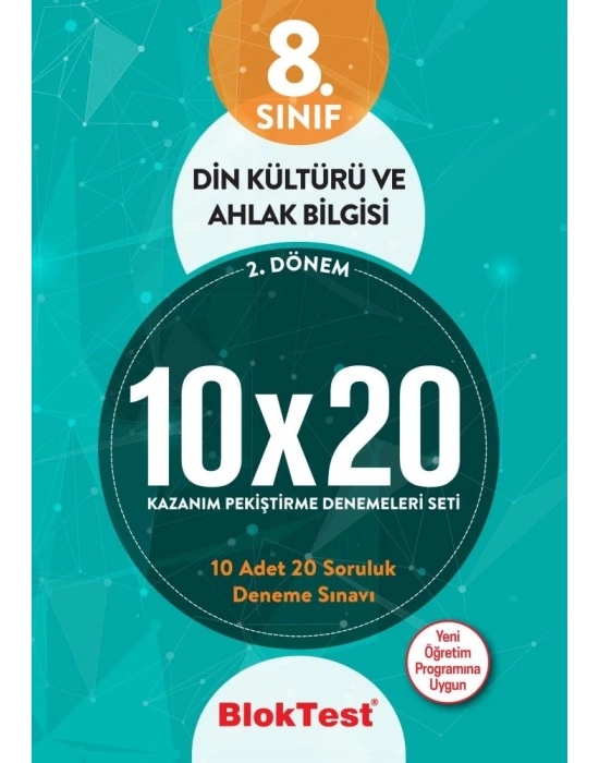 TUDEM 8. SINIF BLOKTEST DİN KÜL. VE AHLAK B.10x20 DENEMELERİ 2.DÖNEM