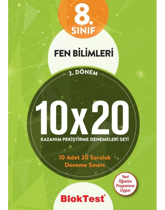 TUDEM 8. SINIF BLOKTEST FEN BİLİMLERİ 10x20 DENEMELERİ 2.DÖNEM