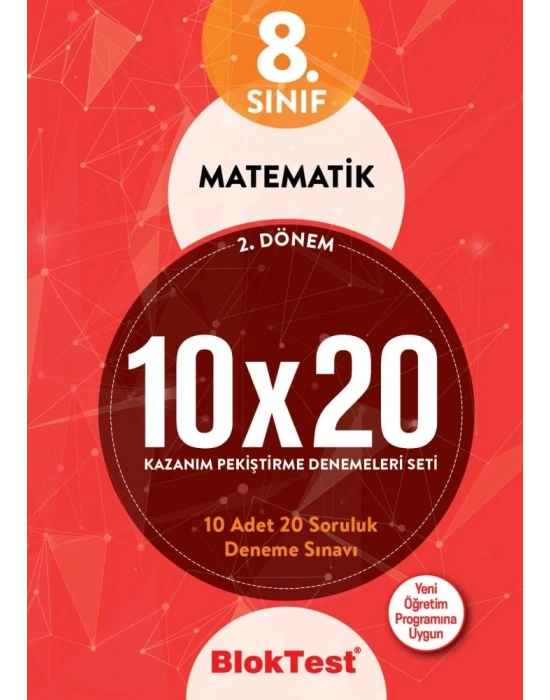 TUDEM 8. SINIF BLOKTEST MATEMATİK 10x20 DENEMELERİ 2.DÖNEM
