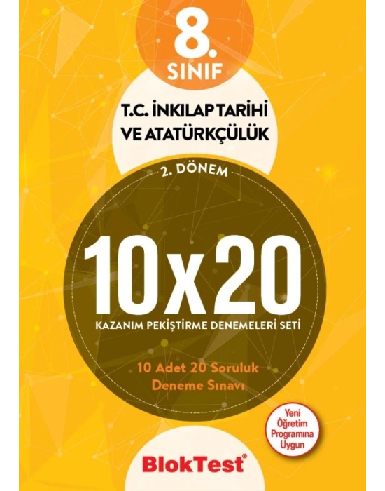 TUDEM 8. SINIF BLOKTEST T.C. İNKILAP TAR. 10x20 DENEMELERİ 2.DÖNEM