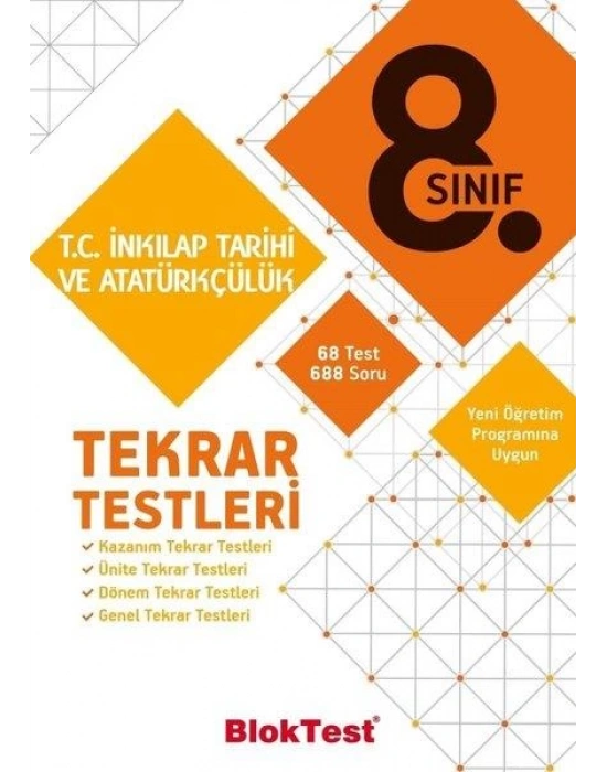 TUDEM 8. SINIF BLOKTEST T.C İNKILAP TAR.TEKRAR TESTLERİ