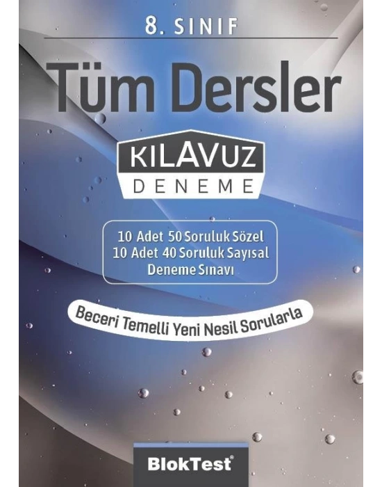 TUDEM 8. Sınıf BLOKTEST Tüm Dersler Kılavuz Deneme