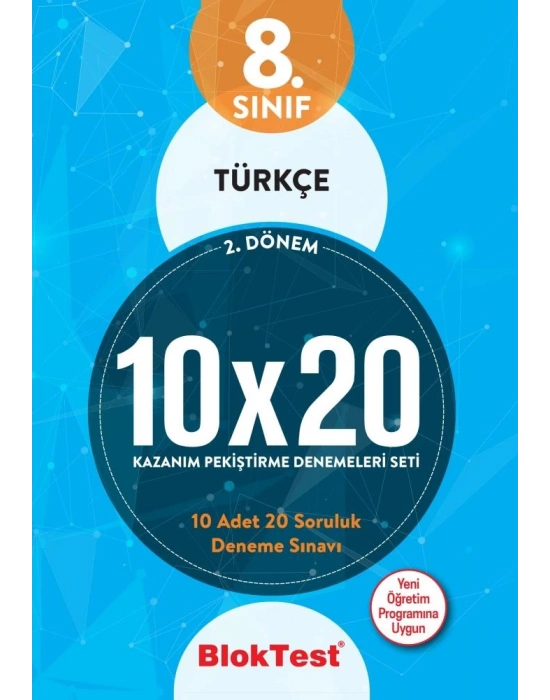 TUDEM 8. SINIF BLOKTEST TÜRKÇE 10x20 DENEMELERİ 2.DÖNEM