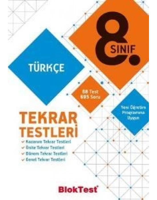 TUDEM 8. SINIF BLOKTEST TÜRKÇE TEKRAR TESTLERİ