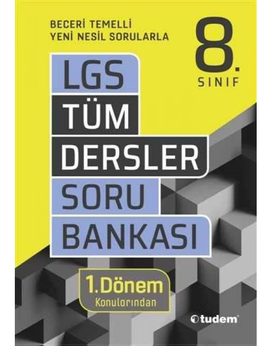 Tudem 8. Sınıf Tüm Dersler 1. Dönem Soru Bankası