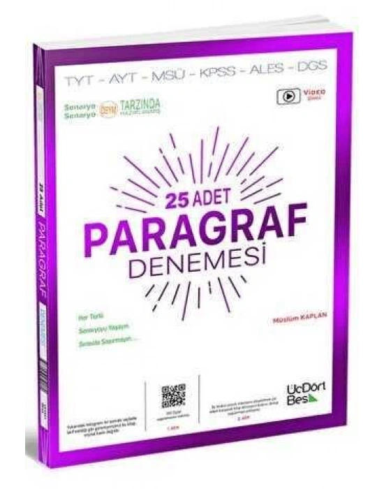 ÜÇDÖRTBEŞ PARAGRAF 25 Lİ DENEME