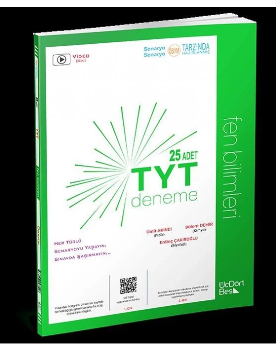 ÜÇDÖRTBEŞ TYT FEN BİLİMLERİ 25 Lİ DENEME