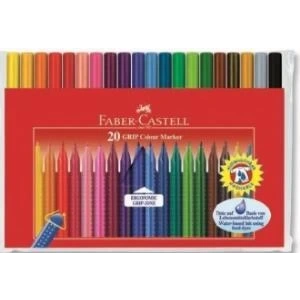 Faber-Castell Grip Keçeli Kalem, 20li Poşet