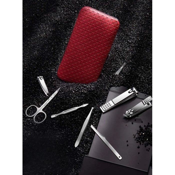 EtaShop 19 Parça Manikür Pedikür Seti Paslanmaz Çelik El Ayak ve Yüz Tırnak Bakım Çantası