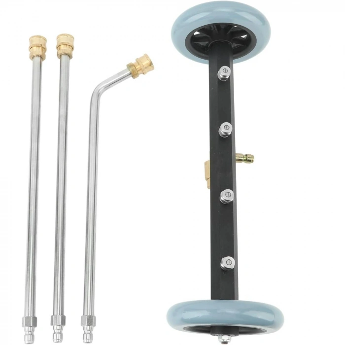 EtaShop 4 Nozullu Araç Altı Yıkama Aparatı 5000 PSI Paslanmaz Çelik Alt Takım Temizleyici, Basınçlı Yıkama Makinesi Uyumlu