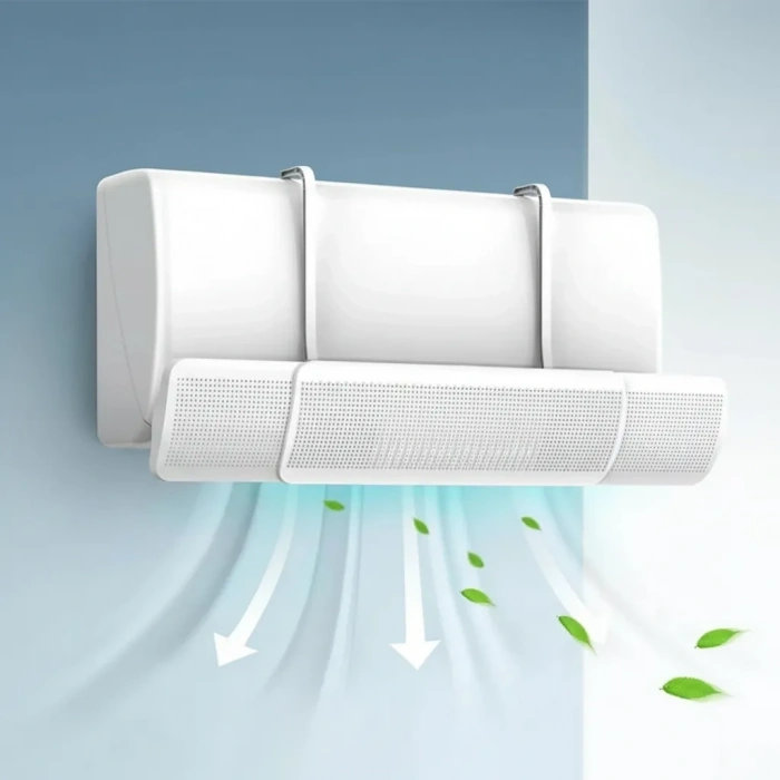 EtaShop Ayarlanabilir Delikli Klima Hava Yönlendirici Universal Split Klima Rüzgar Perdesi, Klima Çarpması Önleyici 60 90 cm