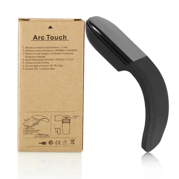 EtaShop Katlanabilir Kablosuz 2.4G Arc Mouse Sessiz Dokunmatik 1000 DPI Taşınabilir Ergonomik Fare
