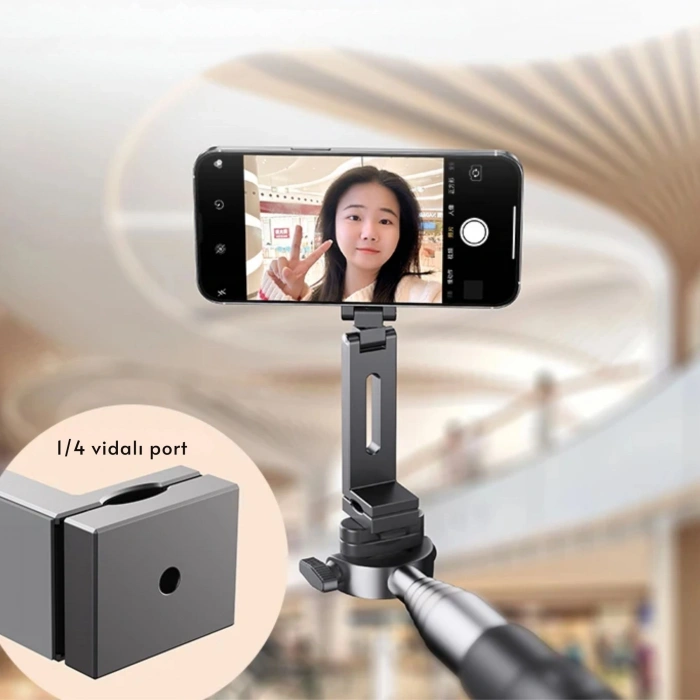 EtaShop Manyetik Taşınabilir Telefon Tutacağı Katlanabilir 360° Seyahat Standı MagSafe Uyumlu