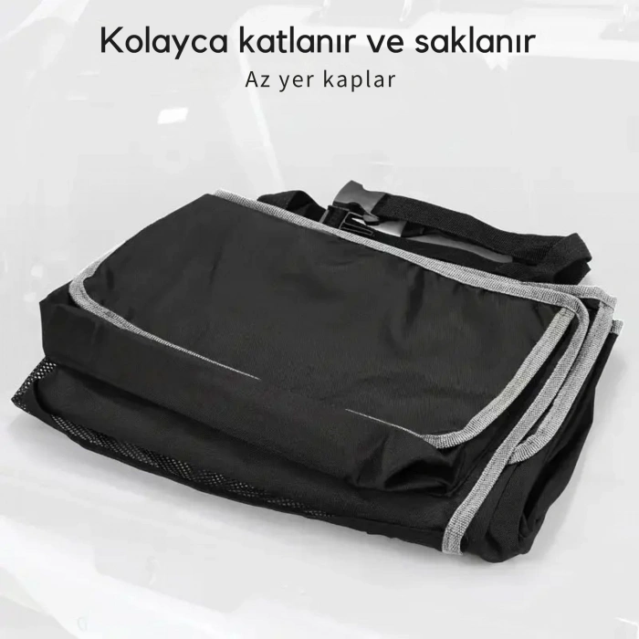 EtaShop Su Geçirmez Araç Bagaj Organizeri 3 Askılı Arka Koltuk Düzenleyici Çok Cepli Bagaj Düzenleyici