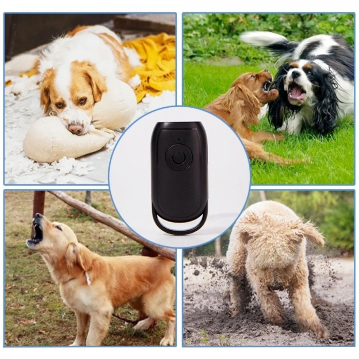 EtaShop Ultrasonik Köpek Kovucu  Şarjlı Portatif Anti Bark Eğitim Cihazı 8 m Menzil