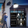 EtaShop 228 LED Güneş Enerjili Sensörlü Dış Mekan Lamba Uzaktan Kumandalı IP65 Projektör Bahçem Garaj Güvenlik Aydınlatması