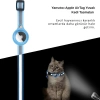 EtaShop AirTag Uyumlu Reflektif Kedi Tasması Zilli Ayarlanabilir  Kedi Boyun Tasması 22-32 cm Turuncu