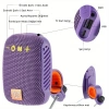EtaShop Bisiklet Bluetooth Hoparlör Taşınabilir Su Geçirmez Çift Bağlantı FM Radyo Mor