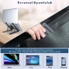 EtaShop Katlanabilir Ergonomik Laptop Standı  9,15.6Notebook Tablet Uyumlu  Ayarlanabilir Yükseklik Siyah