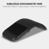 EtaShop Katlanabilir Kablosuz 2.4G Arc Mouse Sessiz Dokunmatik 1000 DPI Taşınabilir Ergonomik Fare