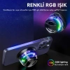 EtaShop Manyetik RGB Mini Bluetooth Hoparlör Telefon Tutuculu 5W Stereo Ses IPX5 Su Geçirmez