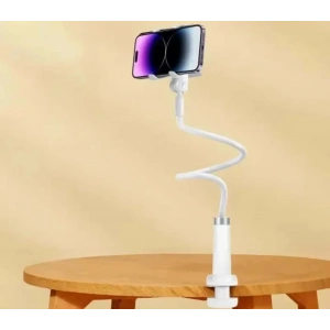 EtaShop 360° Esnek Telefon Tutucu Kelepçeli Masa Yatak Başlığı Standı 4 7.1 Uyumlu Beyaz