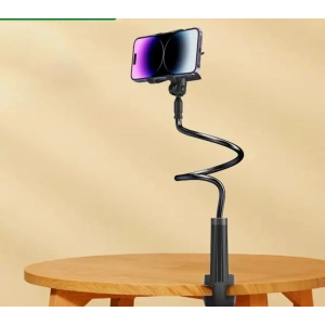 EtaShop 360° Esnek Telefon Tutucu Kelepçeli Masa Yatak Başlığı Standı 4 7.1 Uyumlu Siyah