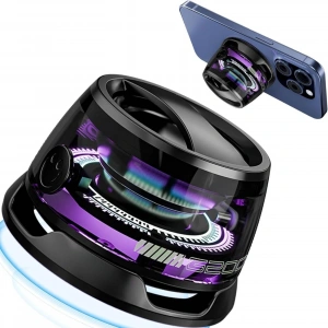 EtaShop Manyetik RGB Mini Bluetooth Hoparlör Telefon Tutuculu 5W Stereo Ses IPX5 Su Geçirmez