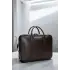Unisex Lüx Macbook Organizer 15.6-16 İnç Kahverengi Laptop Evrak Çantası