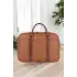 Unisex Lüx Ofis 15.6 inç Taba Laptop & Evrak Çantası