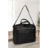 Hasır Desenli 14-15.6 inç Unisex Ofis Siyah Evrak Laptop Çantası