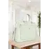 Hasır Desenli 14-15.6 inç Unisex Ofis Mint Evrak Laptop Çantası