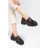 746-759 Kahve Yanki Yüksek Tabanlı Loafer Ayakkabı