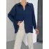Ağaç Kabuğu Oversize Arkası Pileli Gömlek