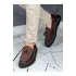 TB002 RST Loafer Verniciata Erkek Ayakkabı KAHVE