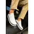 TB979 Santoni GBT Spor Erkek Ayakkabı BEYAZ/SIYAH
