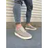 Tb0118 Rex Bağcıklı Keten Kumaş Erkek Günlük Sneaker Ayakkabı Kkt - Bej