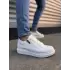 Tb155 Warrior Bağcıklı Ve Fermuarlı Cilt Erkek Günlük Sneaker Ayakkabı Cbt - Beyaz