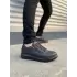 Tb155 Warrior Bağcıklı Ve Fermuarlı Cilt Erkek Günlük Sneaker Ayakkabı Cst - Siyah