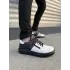 Tb155 Warrior Bağcıklı Ve Fermuarlı Cilt Erkek Günlük Sneaker Ayakkabı Cst - Siyah/beyaz