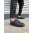 Tb165 Elite Bağcıklı Cilt Erkek Günlük Sneaker Ayakkabı Cst - Siyah