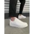 Tb166 Prestige Bağcıklı Cilt Kapitone Desenli Erkek Günlük Sneaker Ayakkabı Cbt - Beyaz