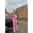 Madonna Yaka Bol Paça Pantolonlu Takım