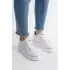 Mına Bağcıklı Ortopedik Taban Kadın Sneaker Spor Ayakkabı  Bt - Beyaz/altın