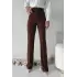 Önü Cumalı İthal Krep Pantolon