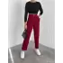 Örme Krep Pantolon Çift Düğmeli
