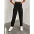 Örme Krep Pantolon Çift Düğmeli