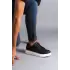 Tb151 Boost Bağcıklı Cilt Erkek Günlük Sneaker Ayakkabı Cbt - Siyah